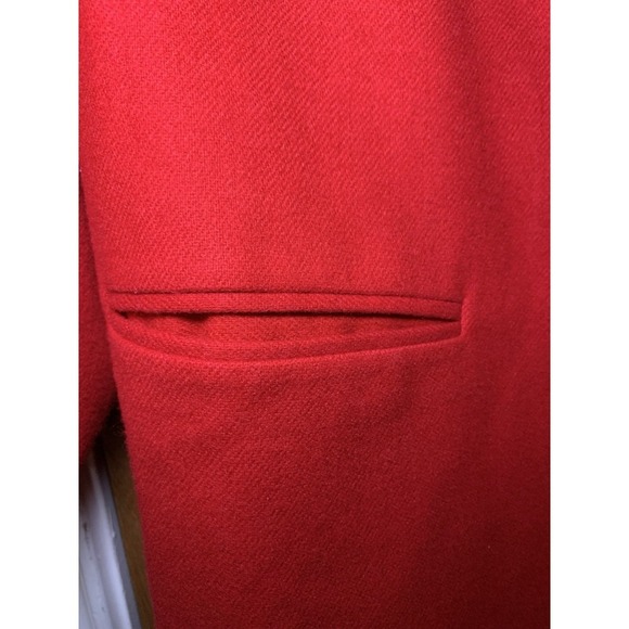 Vintage Sag Harbor Pure Wool Red One Button Single Breasted Blazer Size 20 Plus - Picture 4 of 9